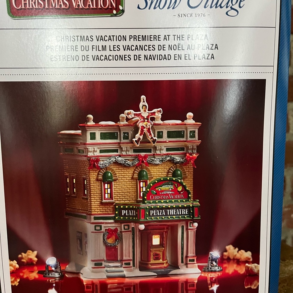 Department 56 National Lampoon Christmas vacation Plaza theater NWT